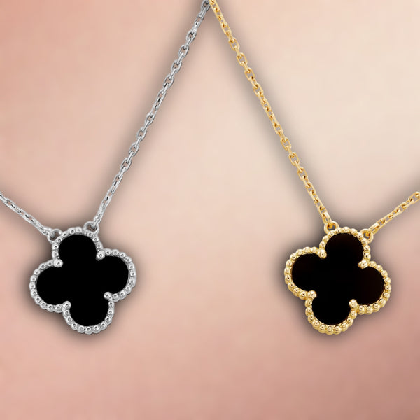 FourLeaf™ Onyx Nyaklánc