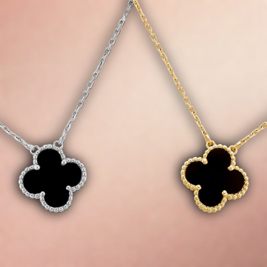 FourLeaf™ Onyx Nyaklánc