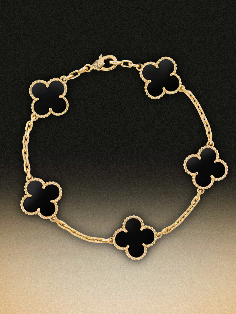 FourLeaf™ Onyx Karkötő