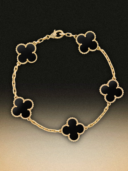 FourLeaf™ Onyx Karkötő