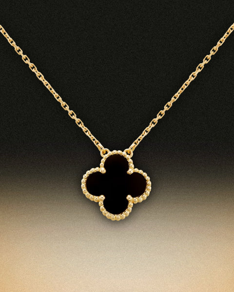 FourLeaf™ Onyx Nyaklánc