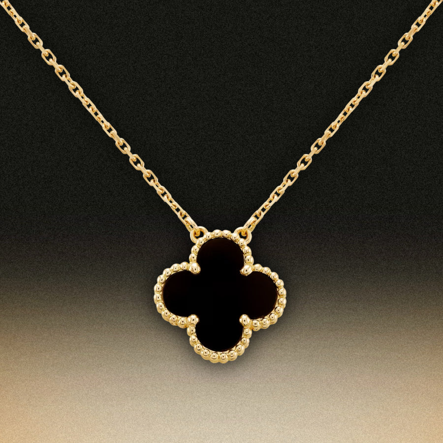 FourLeaf™ Onyx Nyaklánc