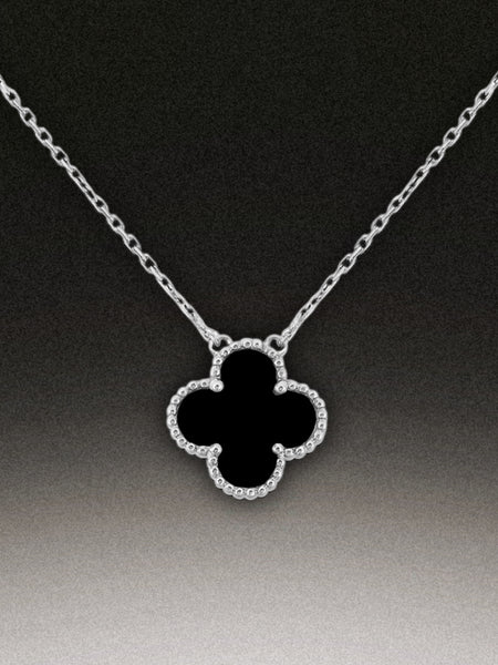 FourLeaf™ Onyx Nyaklánc