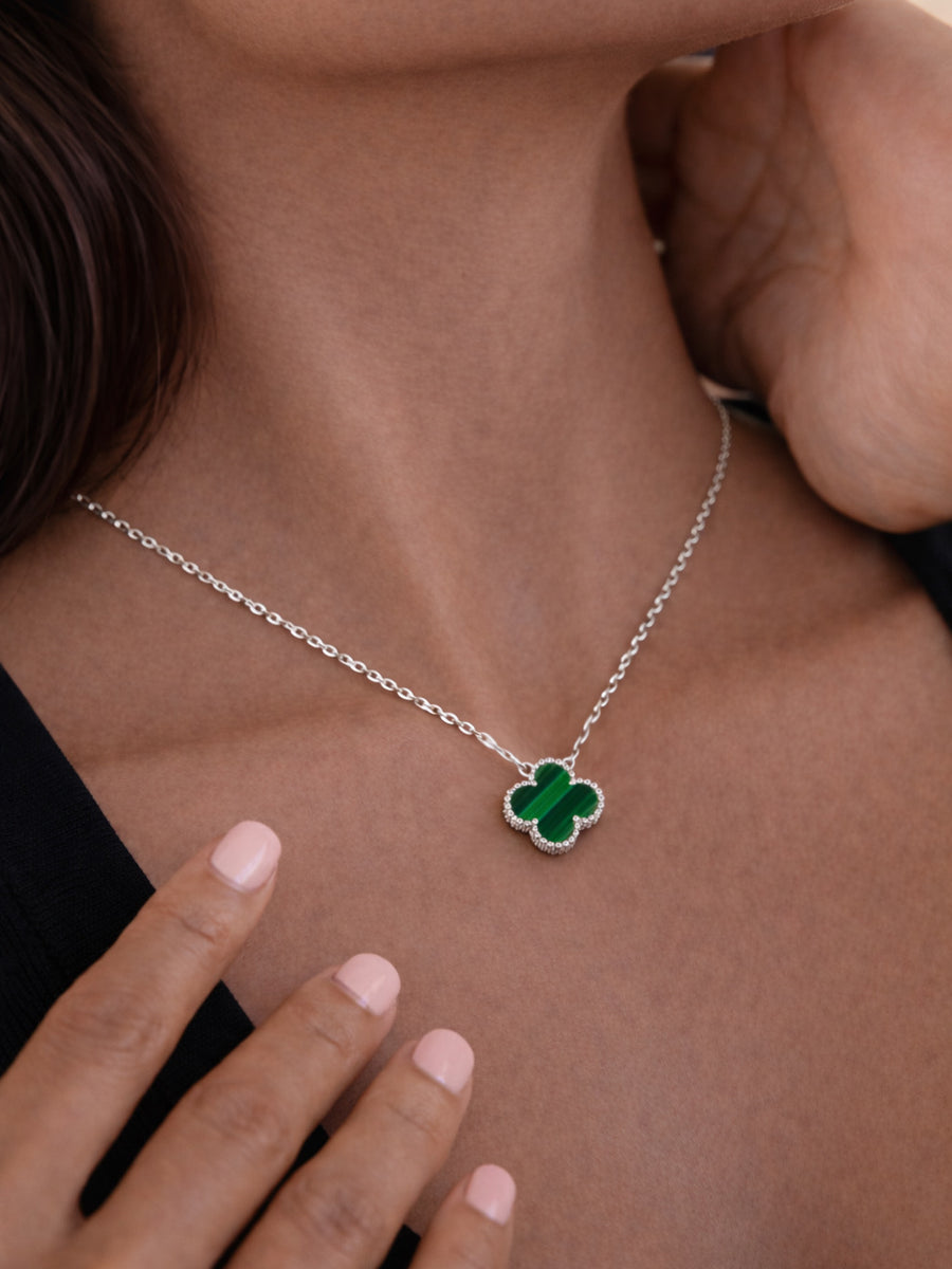 FourLeaf™ Malachite Nyaklánc